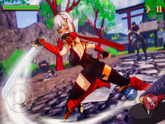 Anime Girl Hero Ninja Fighter screenshot 2