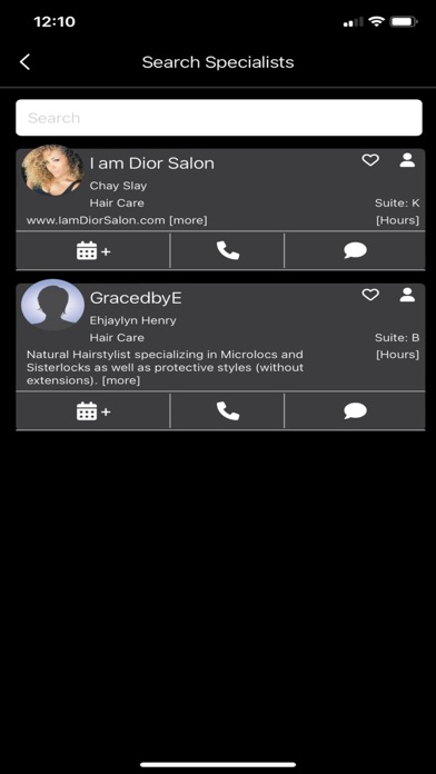 Encore Salon Suites Screenshot