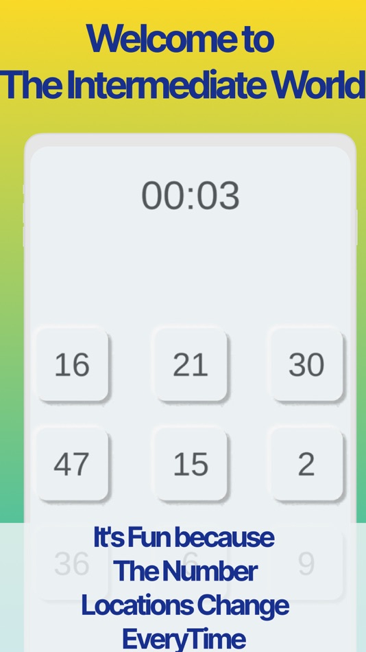 #3. Tap Da Numbers Speed Test Game (iOS) 由: SHOTA HIGASHIHARA