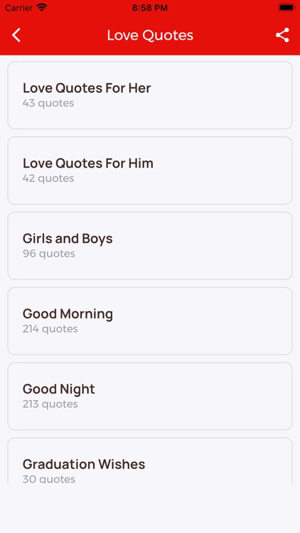 Cute Love Quotes and Love Test screenshot-3