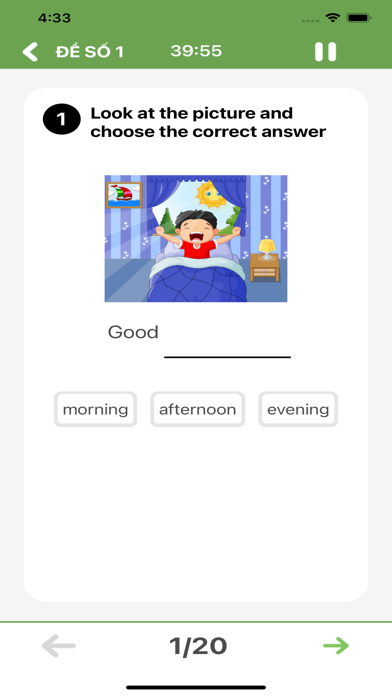 Screenshot #3 pour Tiếng Anh Lớp 4 Đề Thi