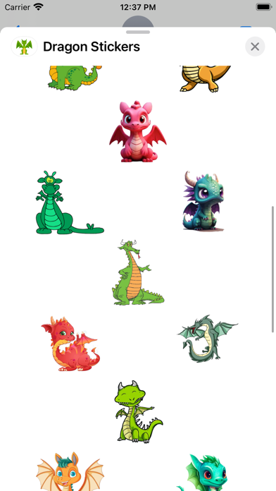 Dragon Stickers Screenshot