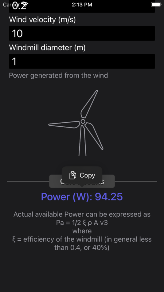 #2. Wind Power Calculator (iOS) 由: Nitrio