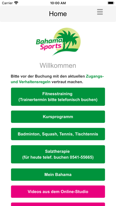 Bahama-Sports Mitglieder Screenshot