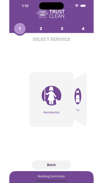 Trust Clean: Cleaning App Screenshot