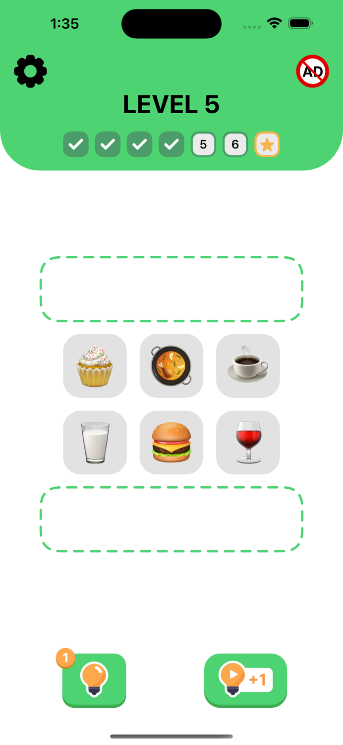 Emoji Puzzle Match Game, Quiz