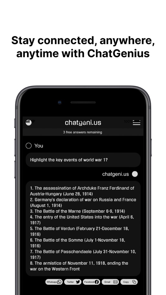 #3. Chat Genius (iOS) Podle: Birch Tree Ventures ltd