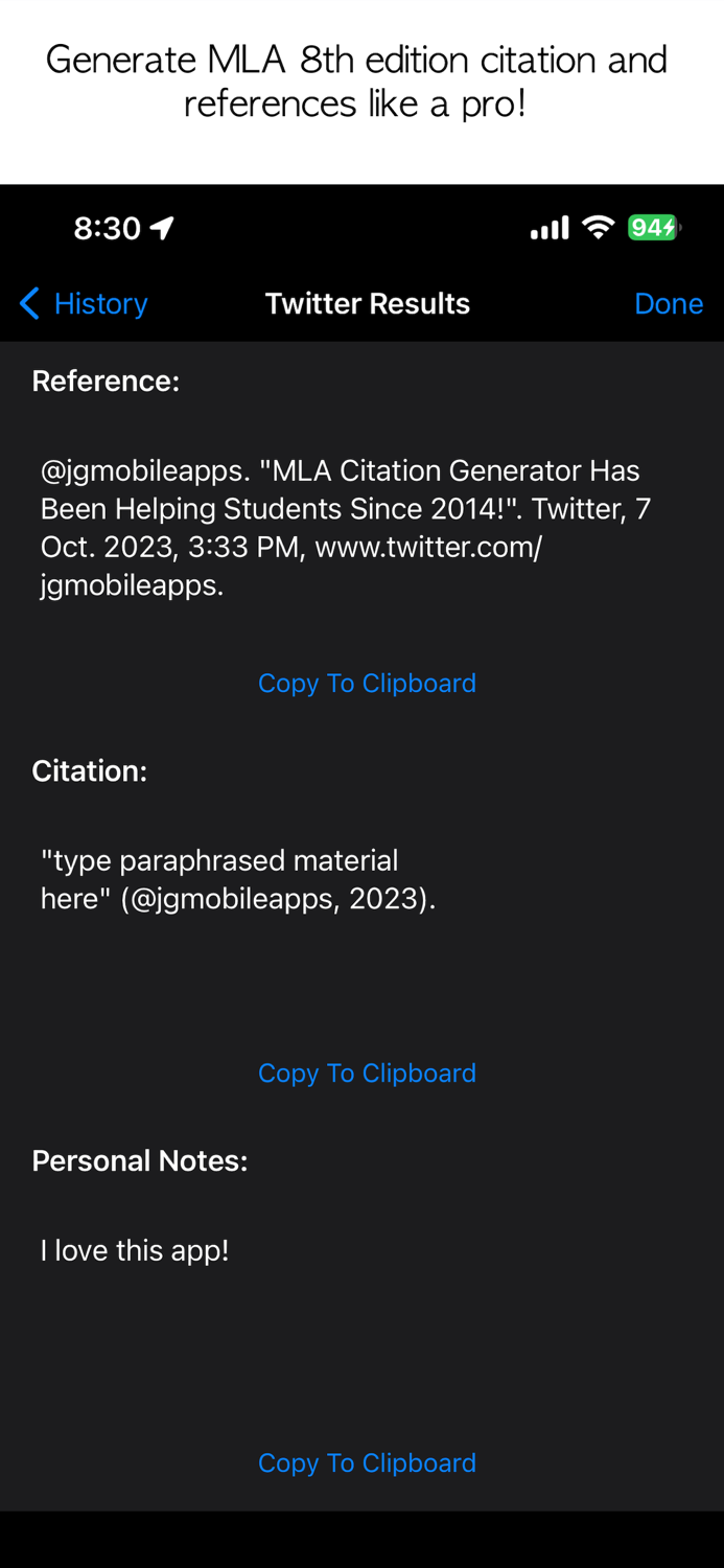 MLA Citation Generator