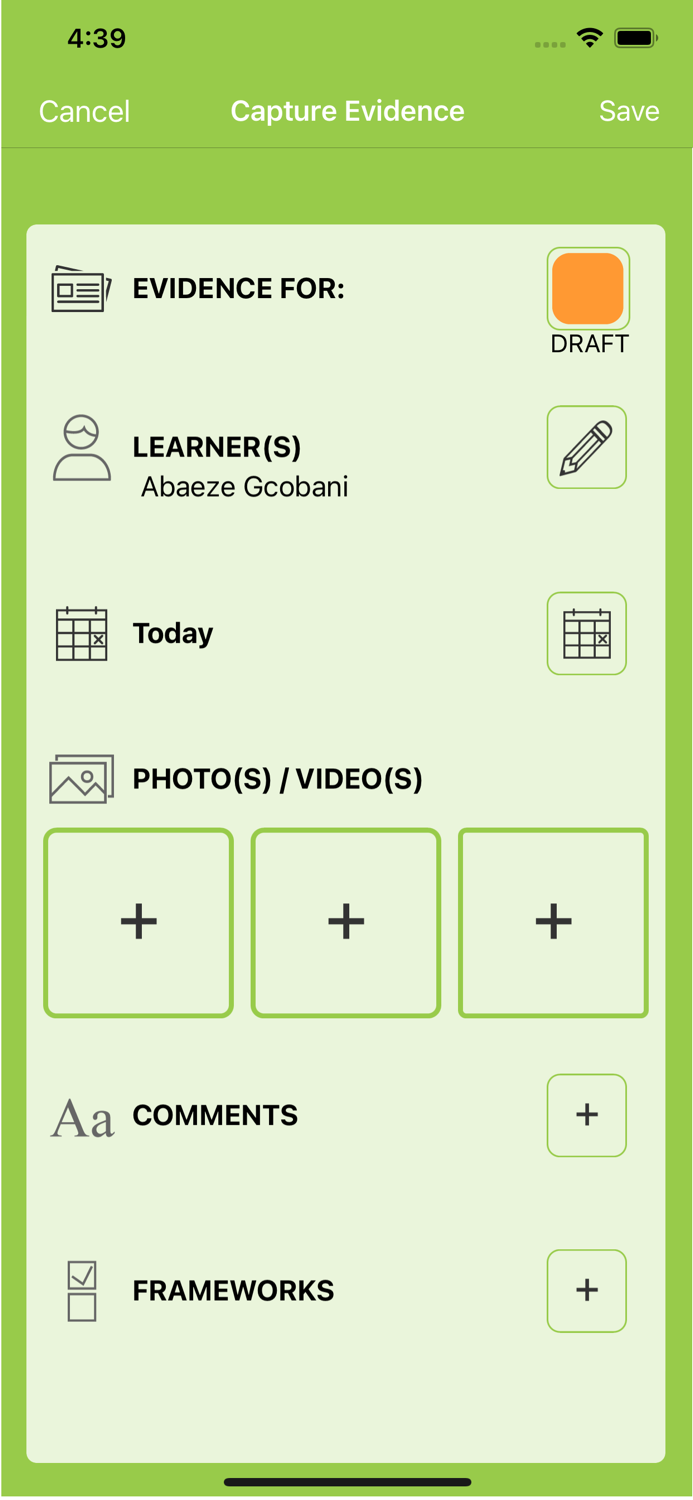 Evidence for Learning