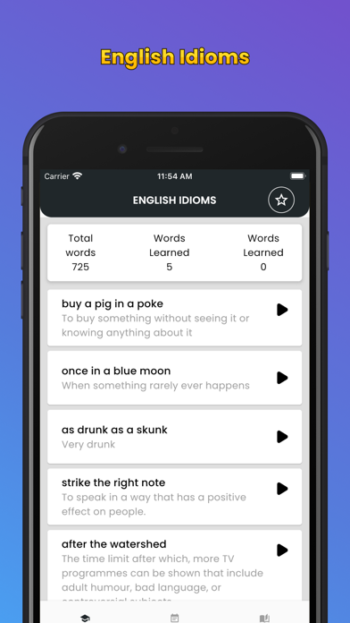 English Idioms & Slang Phrases Screenshot
