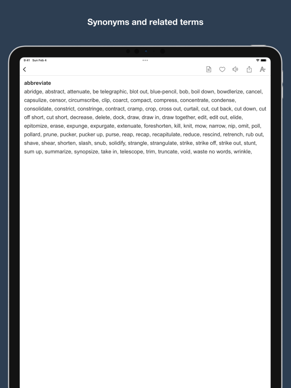 Screenshot #5 pour Moby Thesaurus - extended