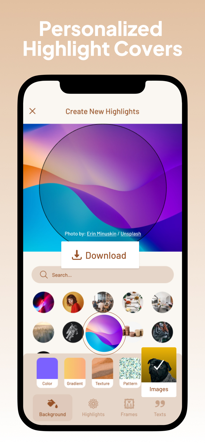 Highlight Covers and Story art