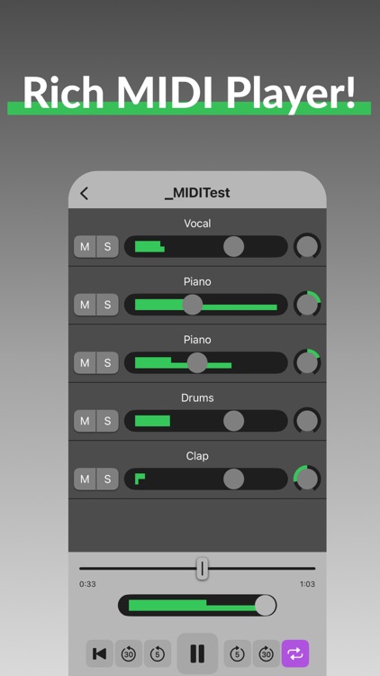 MIDI Player with Mixer