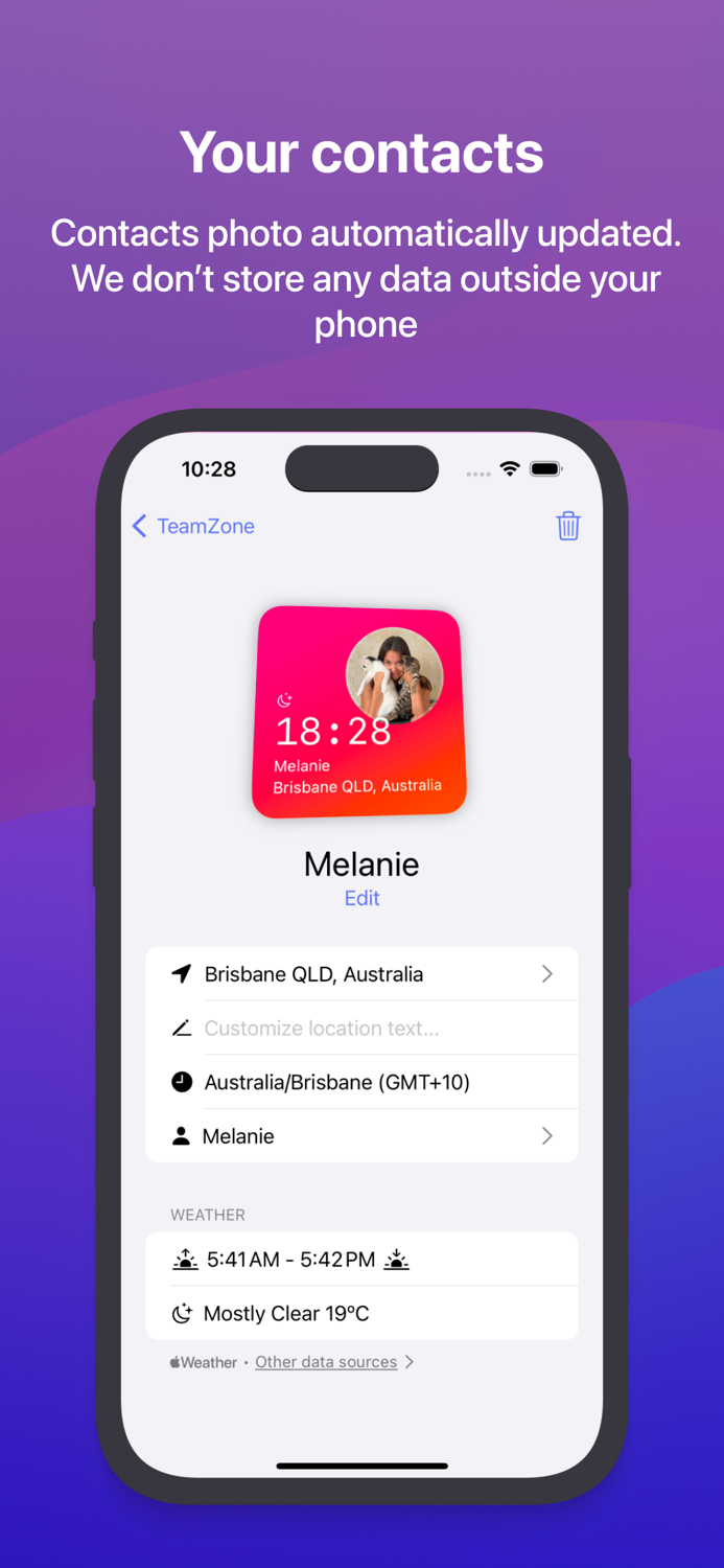 TeamZone • World Clock Widget