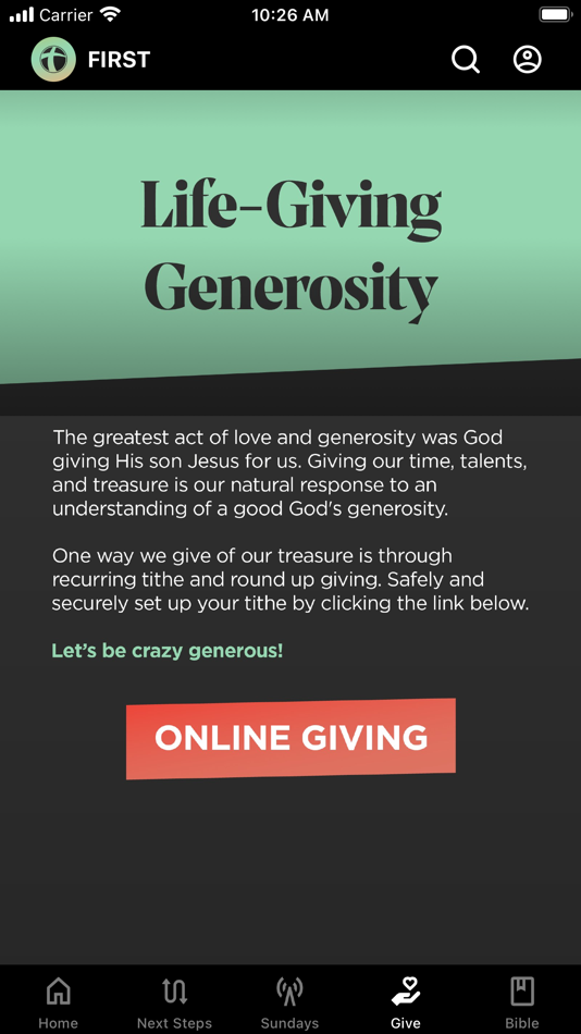 #4. FIRST Champaign (iOS) 由: First Christian Church App
