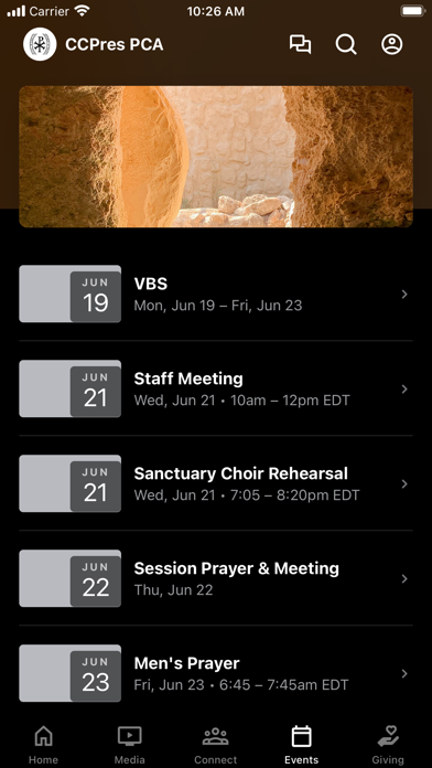 Christ Church Pres Evans Screenshot