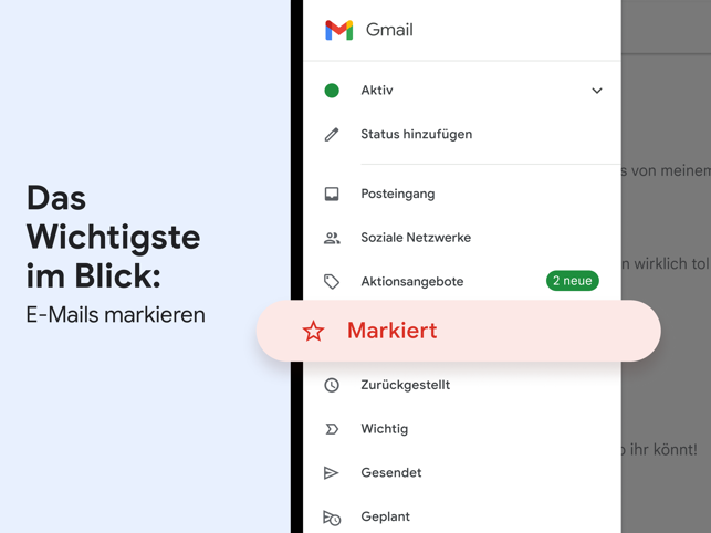 ‎Gmail – E-Mail von Google Screenshot