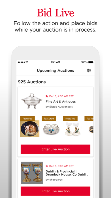 Invaluable Auctions: Bid Live Screenshot