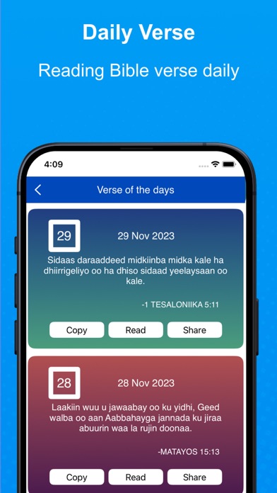 Somali Holy Bible Screenshot
