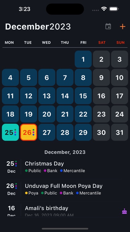 Sri Lanka Calendar