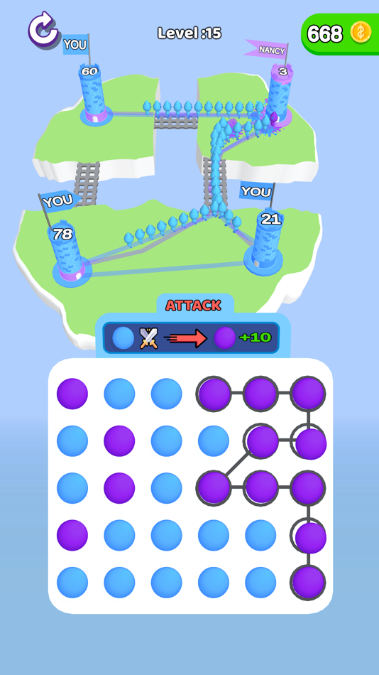 #4. Connect and Conquer (iOS) By: Mood Games OU