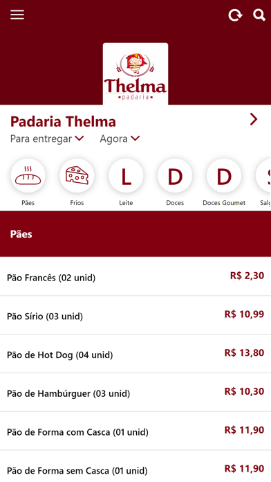 Padaria Thelma Screenshot 1 - AppWisp.com Padaria Thelma Screenshot 1 - AppWisp.com