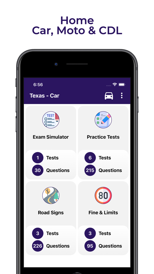Texas DMV Practice Test - TX - 1.1.1 - (iOS)