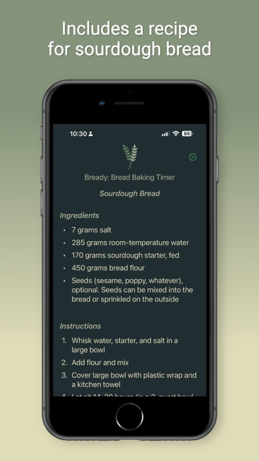 #3. Bready: Bread Baking Timer (iOS) 由: Forest and the Trees, LLC