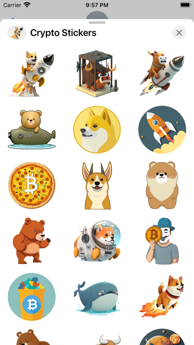 Screenshot #1 pour Crypto Sticker Set