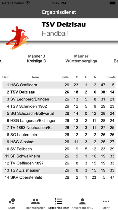 TSV Deizisau Handball Screenshot