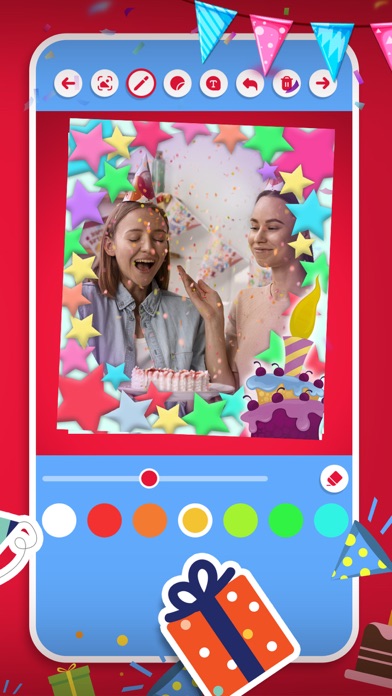 Birthday frames for photos. Screenshot