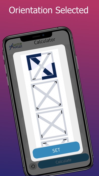 Miter Angle Calculator Screenshot