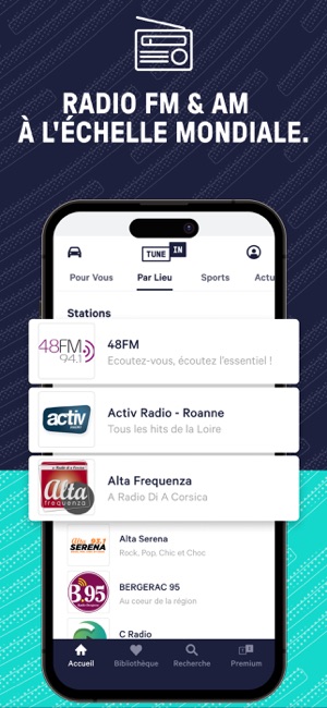 TuneIn Radio: musique, sport dans l'App Store