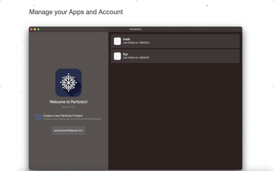 #1. ParticleUI (macOS) 게시자: Gitesh Agarwal