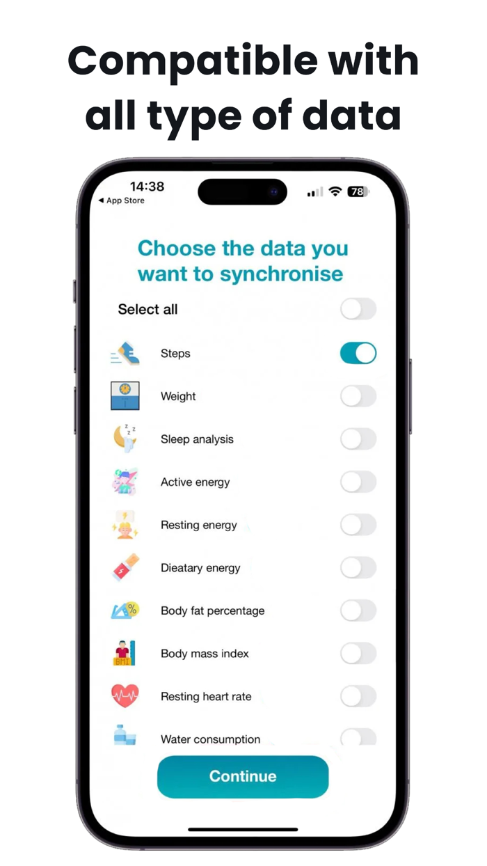 Fitbit to Health Power sync