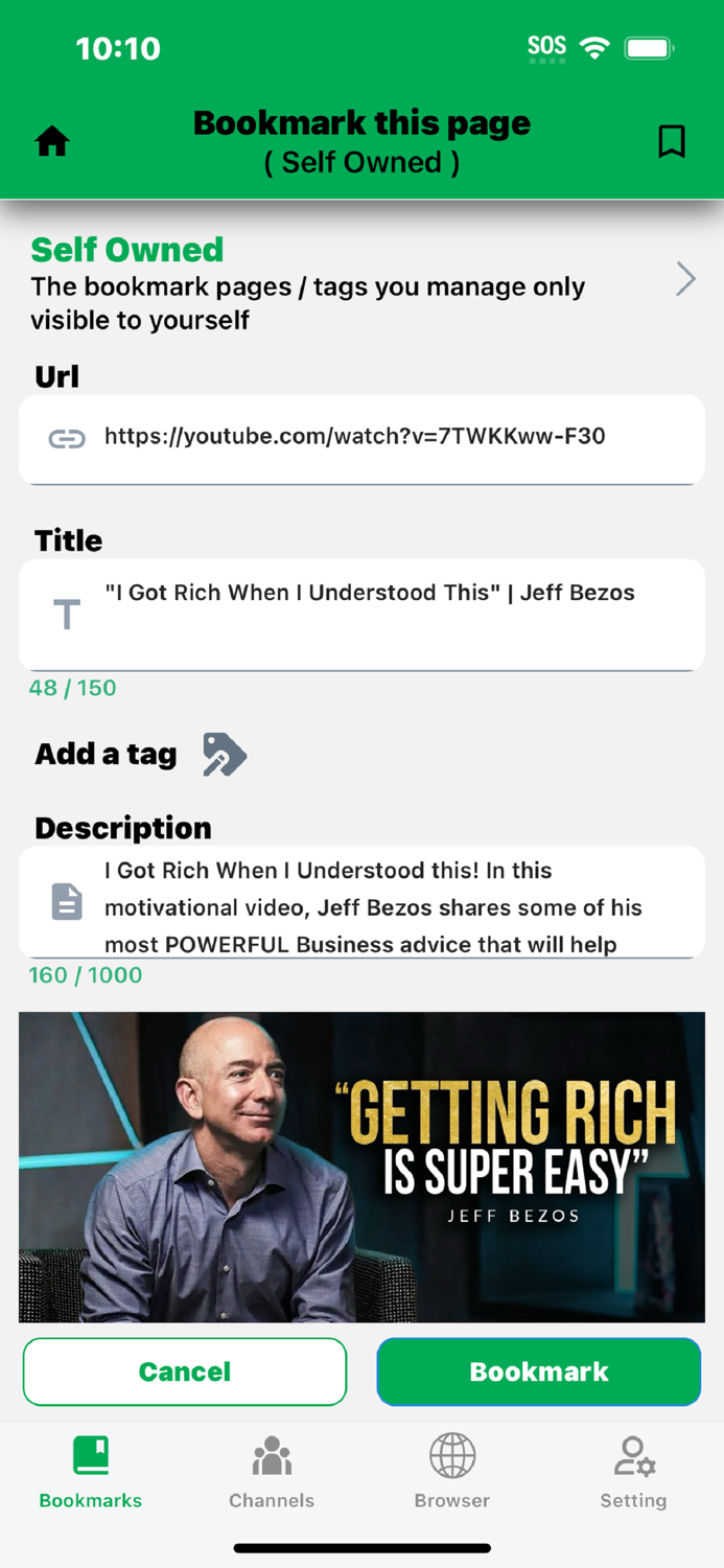 Page Org - manage bookmarks