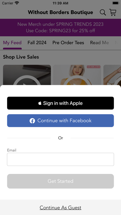 Without Borders Boutique Screenshot