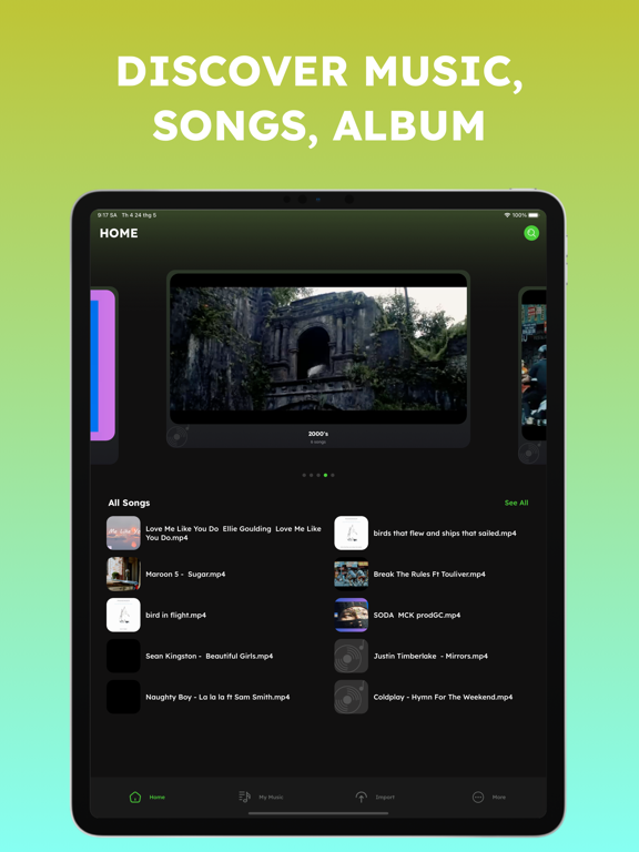 Screenshot #4 pour Huzome: Music Offline Player