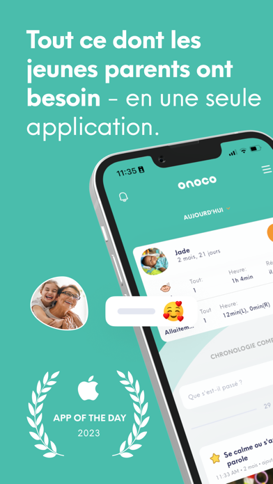Screenshot #1 pour Onoco - Suivi évolution enfant