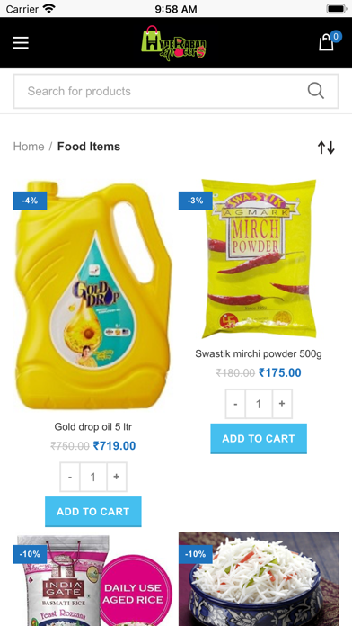 Hyderabad Grocer Screenshot