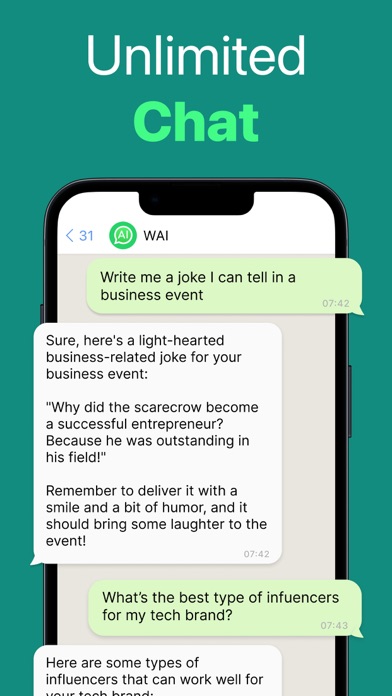 WAI - Chat with AI Screenshot