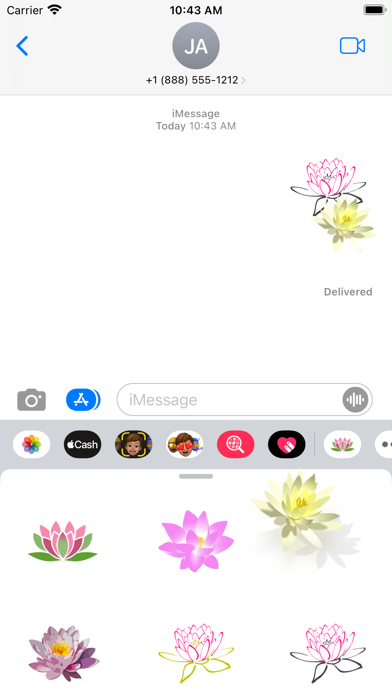 Sticker Water lily Screenshot