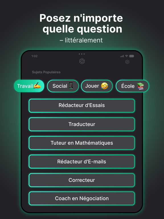 Screenshot #6 pour AI + Chat - Chatbot Assistant