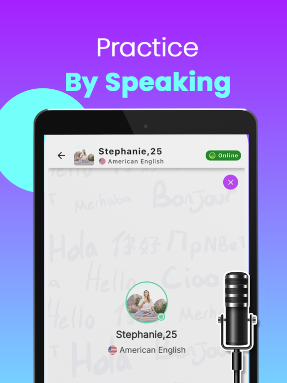 aiLango - Chat With AI Friends iPad screenshot 5 - Education app
