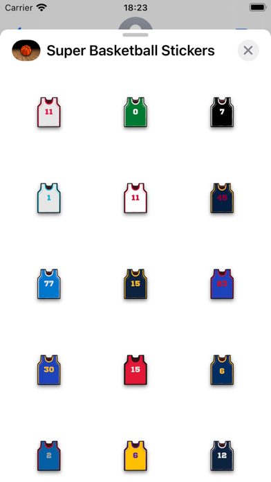Super Basketball Stickers Screenshot