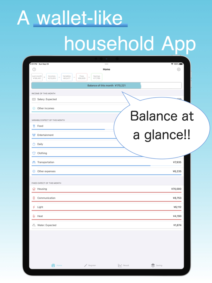 Money Tracker with Saving