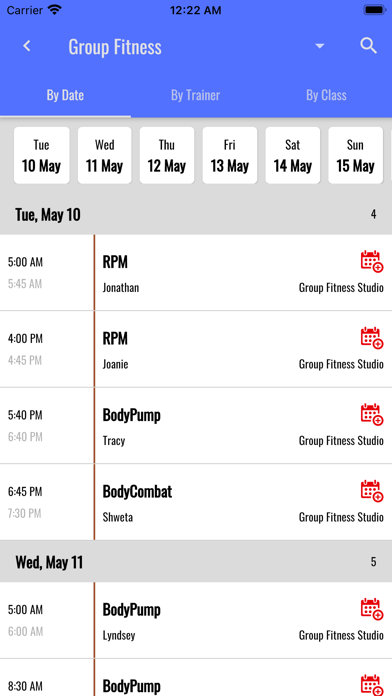 24e Health Clubs Screenshot