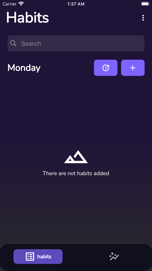 #1. Daily routine - habits tracker (iOS) By: Jean Marko Aguirre Sanchez