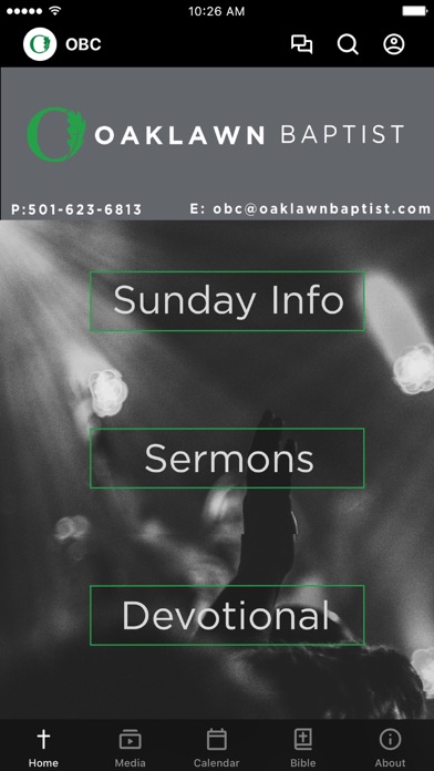 Oaklawn Baptist Church Screenshot
