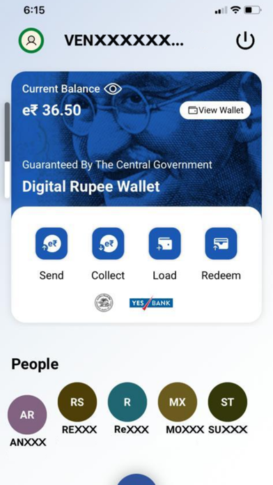 Yes Bank Digital Rupee Screenshot